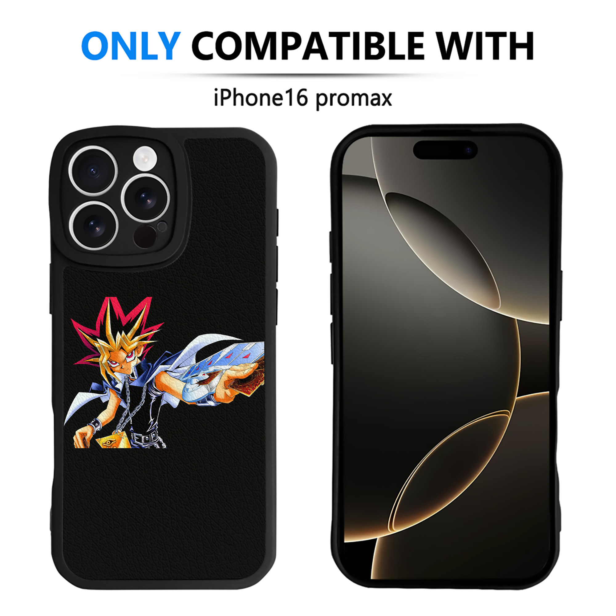 遊☆戯☆王 Yu-Gi-Oh! 【iPhone 16シリーズ対応】シリコンスマホケース（レザー調） 材質：シリコン